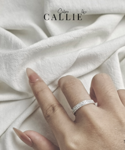 Alternative view of N288 - Nhẫn bạc Callie Silver 2 hàng đá