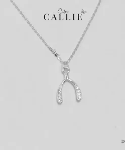 DC224 - Dây chuyền bạc thiết kế Callie Silver mặt cây đính đá