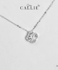 DC233 - Dây chuyền bạc Callie Silver cỏ 4 lá