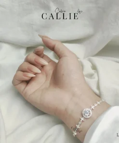Alternative view of LT154 - LẮC TAY BẠC CALLIE SILVER LẤP LÁNH DÂY RÚT