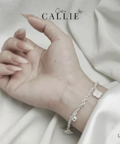 Alternative view of LT163 - Lắc tay bạc Callie Silver cỏ 4 lá bi tòn ten