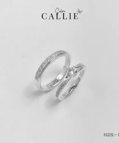 N209 - N306: Nhẫn bạc đôi thiết kế Callie Silver