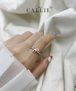 Alternative view of N311 - Nhẫn bạc Callie Silver nơ