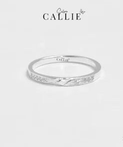 N351 - Nhẫn bạc thiết kế Callie Silver ngôi sao ở giữa