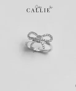 Alternative view of N360 - Nhẫn bạc thiết kế Callie Silver hình nơ