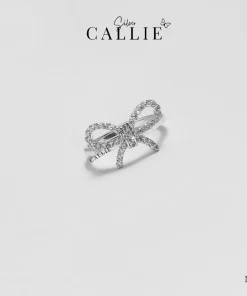 N360 - Nhẫn bạc thiết kế Callie Silver hình nơ
