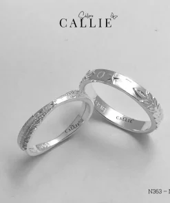 N363 - N364: Nhẫn bạc đôi thiết kế Callie Silver Quân Đội