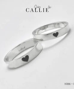 N366 - N367: Nhẫn bạc thiết kế Callie Silver khắc icon