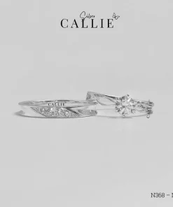 N368 – N369: Nhẫn Bạc Đôi Thiết Kế Callie Silver