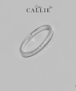N377 - Nhẫn bạc đôi thiết kế Callie Silver