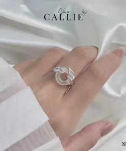 Alternative view of N385 - Nhẫn bạc Callie Silver ngọc