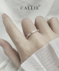 Alternative view of N396 - Nhẫn bạc Callie Silver xoắn