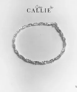 VT163 - VÒNG TAY BẠC CALLIE SILVER DẠNG XOẮN DẺO