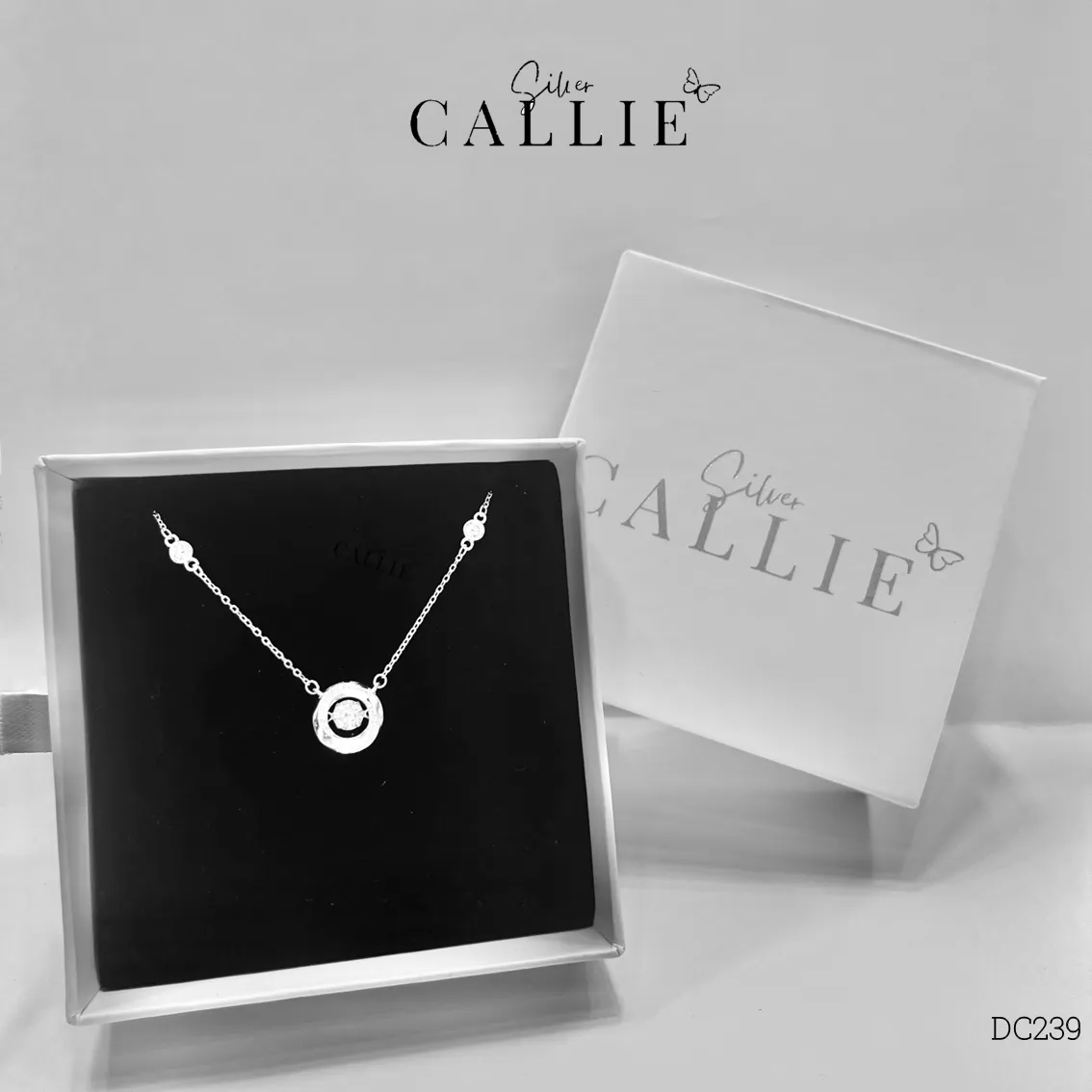 DC239 - DÂY CHUYỀN BẠC CALLIE SILVER 1 VIÊN CHỦ - Image 8
