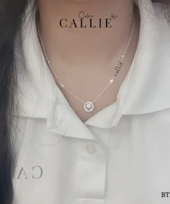 Alternative view of DC239 - DÂY CHUYỀN BẠC CALLIE SILVER 1 VIÊN CHỦ