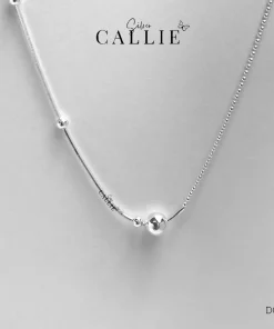 DC244 - DÂY CHUYỀN BẠC CALLIE SILVER HAI LOẠI DÂY