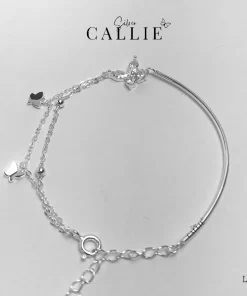LT166 - LẮC TAY BẠC CALLIE SILVER BƯƠM BƯỚM