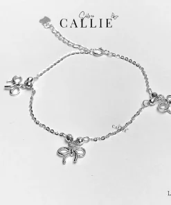 LT168 - Lắc tay bạc Callie Silver nơ tòn ten
