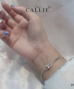 Alternative view of LT169 - Lắc tay bạc Callie Silver hai khoá nối nhau