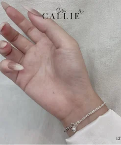 Alternative view of LT172 - Lắc tay bạc Callie Silver dây móc 3li