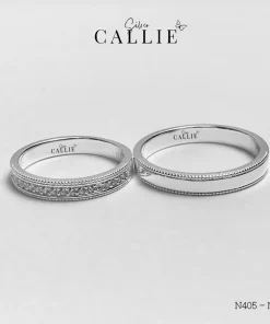 Alternative view of N405 - N406: Nhẫn bạc thiết kế Callie Silver