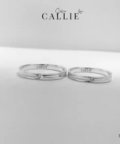 N409 - Nhẫn bạc thiết kế Callie Silver 1 viên chủ
