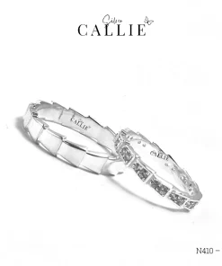 N410 - N411: Nhẫn bạc đôi thiết kế Callie Silver