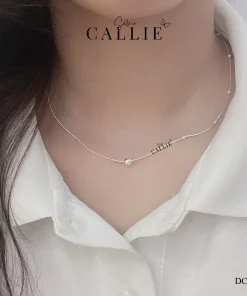 Alternative view of DC244 - DÂY CHUYỀN BẠC CALLIE SILVER HAI LOẠI DÂY