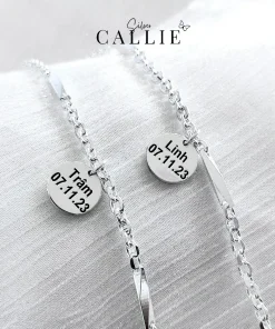 Alternative view of LD05 - Lắc tay bạc đôi Callie Silver