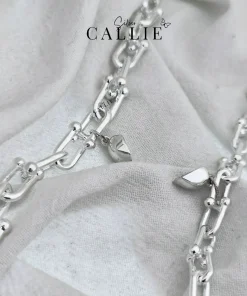 Alternative view of LD25 - LD26: Lắc tay đôi Callie Silver dạng móc kèm charm