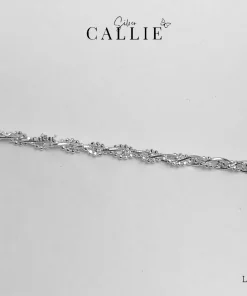 LT178 - Lắc tay bạc Callie Silver dây đan