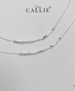 LT179 - Lắc tay bạc thiết kế Callie Silver mã Morse