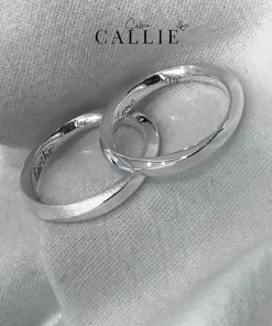 N251 - N252: Nhẫn đôi xoắn thiết kế Callie Silver
