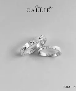 N364 - N489: Nhẫn Bạc Thiết Kế Callie Silver Quân Đội