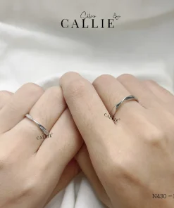 Alternative view of N430 - N431: Nhẫn bạc Callie Silver xoắn free size