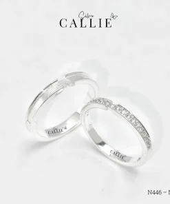 N446 - N447: Nhẫn bạc đôi thiết kế Callie Silver