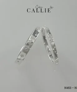 Alternative view of N453 - N454: Nhẫn bạc đôi thiết kế Callie Silver