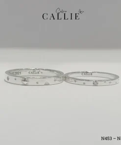 N453 - N454: Nhẫn bạc đôi thiết kế Callie Silver