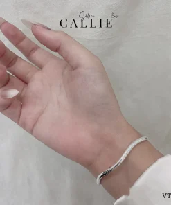 Alternative view of VT164 - Vòng Tay Bạc Callie Silver Charm Nơ Và Chuông