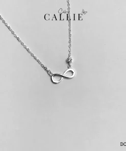 DC271 - Dây Chuyền Bạc Callie Silver Vô Cực Đính 1 Viên Đá Nhỏ