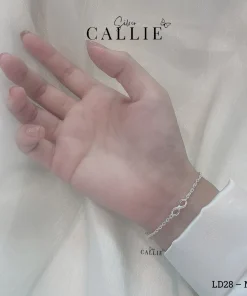 Alternative view of LD28 - LD43: Lắc tay bạc Callie Silver vô cực đính đá