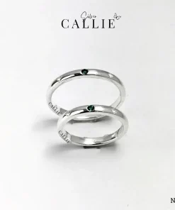 N501 - Nhẫn Bạc Thiết Kế Callie Silver Hoạ Tiết Sao Đính Đá