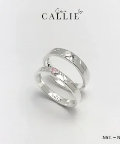Alternative view of N511 - N512: Nhẫn Bạc Thiết Kế Callie Silver Họa Tiết Ziczac