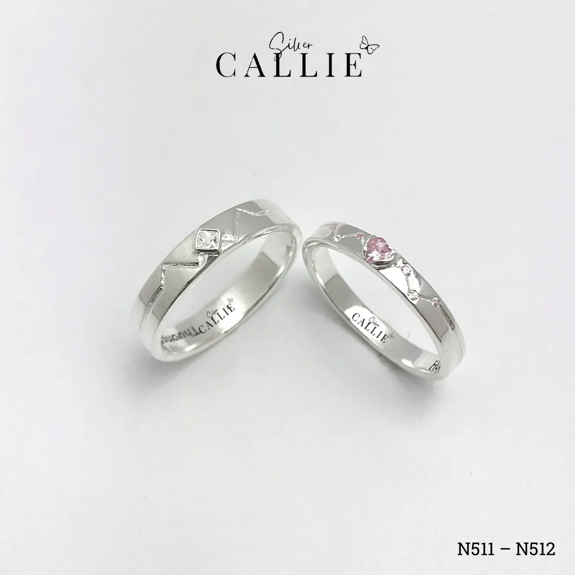 N511 - N512: Nhẫn Bạc Thiết Kế Callie Silver Họa Tiết Ziczac - Hình ảnh 5