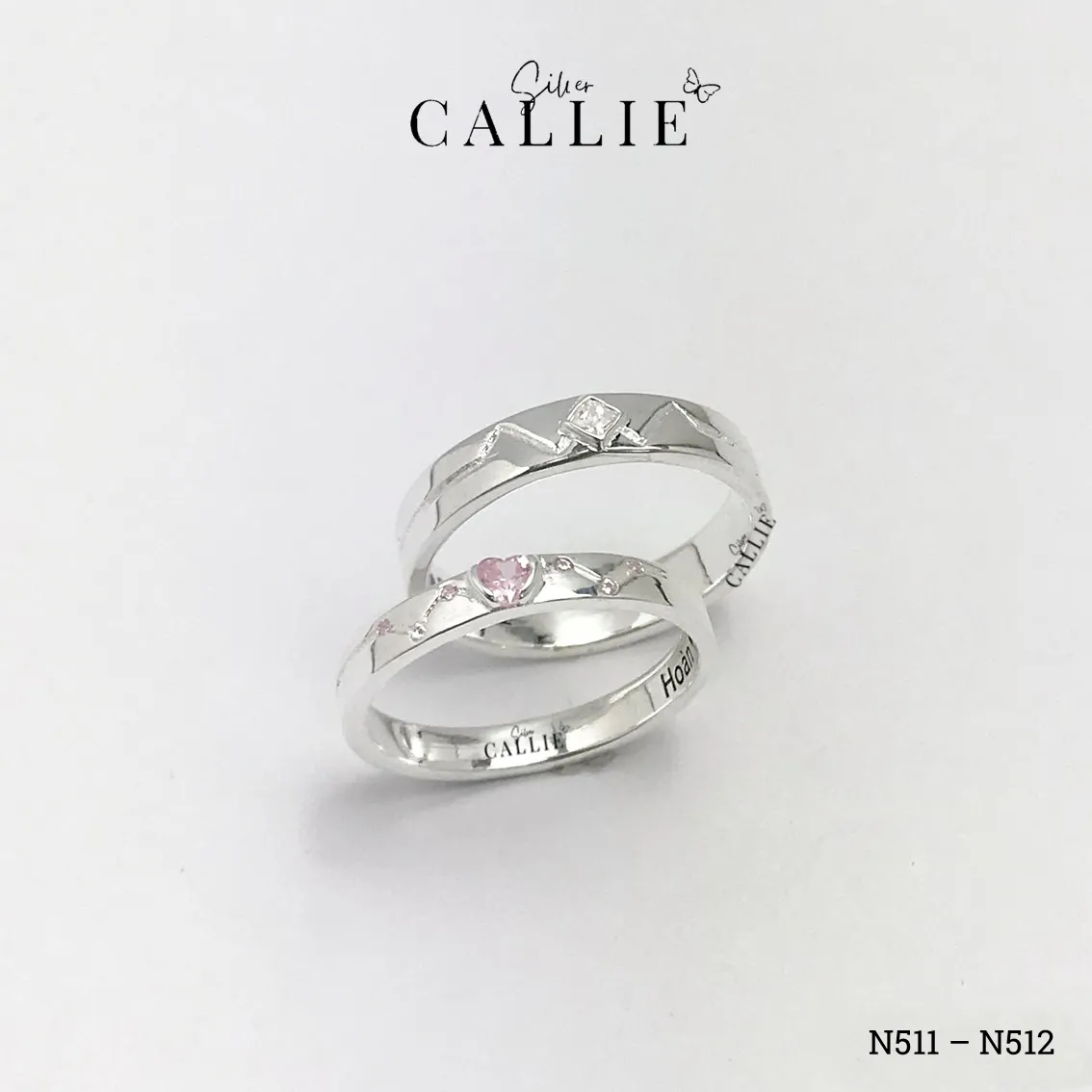 N511 - N512: Nhẫn Bạc Thiết Kế Callie Silver Họa Tiết Ziczac - Hình ảnh 7