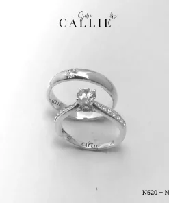 Alternative view of N520 - N281: Nhẫn Bạc Thiết Kế Callie Silver 1 Viên Chủ