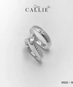 N520 - N281: Nhẫn Bạc Thiết Kế Callie Silver 1 Viên Chủ