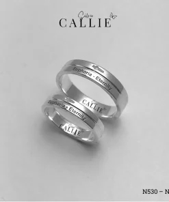 Alternative view of N530 - N531: Nhẫn Bạc Thiết Kế Callie Silver Thập Giá
