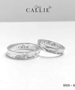 N530 - N531: Nhẫn Bạc Thiết Kế Callie Silver Thập Giá
