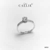 N532 - Nhẫn Bạc Thiết Kế Callie Silver 1 Viên Chủ 8 Chấu